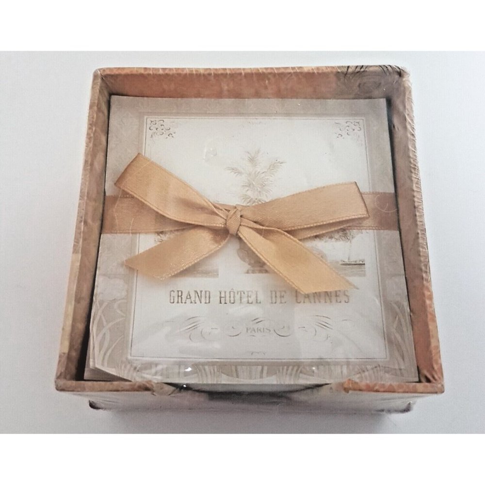 Grand Hotel de Cannes Paris  Stationary Set Square Notes - NEW 4" X 4" Souvenir